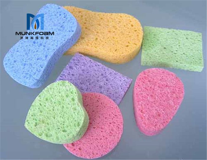 Natural Cellulose Sponge Facial Cleaning Sponge Low Price Round Cellulose Sponges