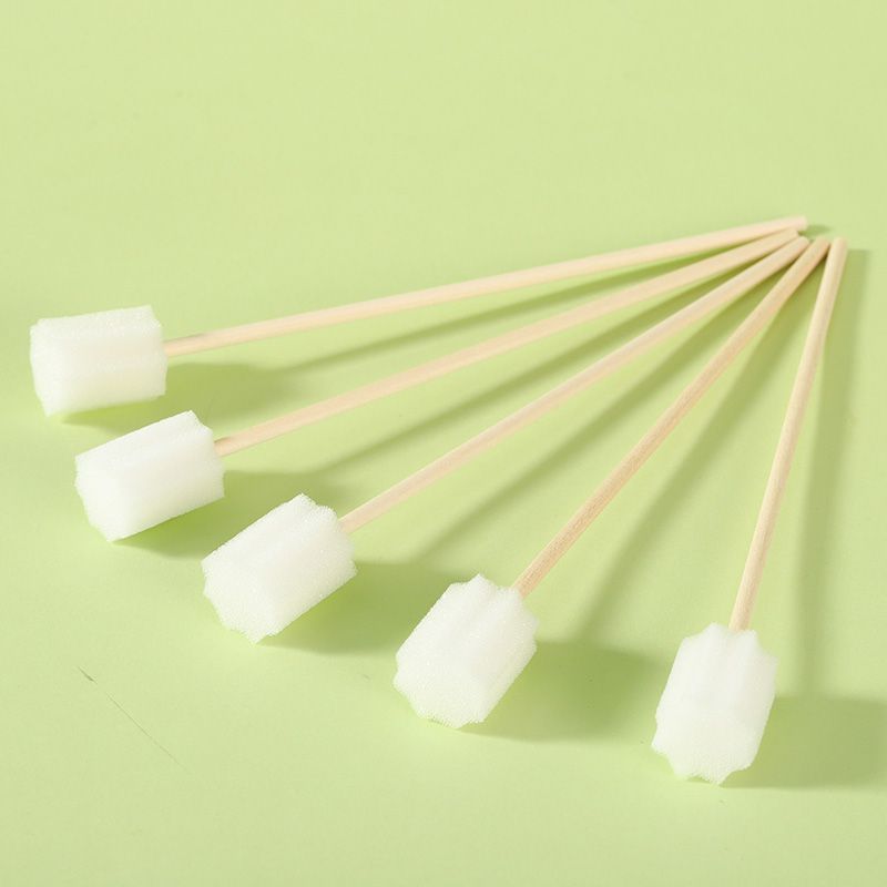 wooden stick sponge swab