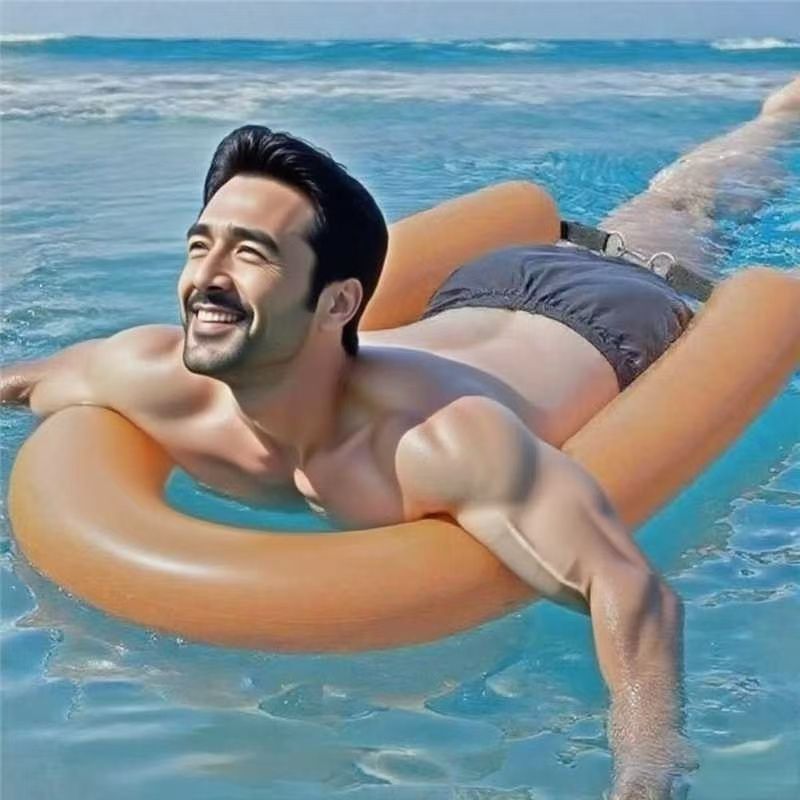 Seaside Vacation Hollow Rubber-Plastic Swimming Sponge Stick Adult/Kid Buoyancy Float