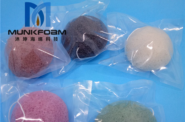 konjac sponge for face cleaning.