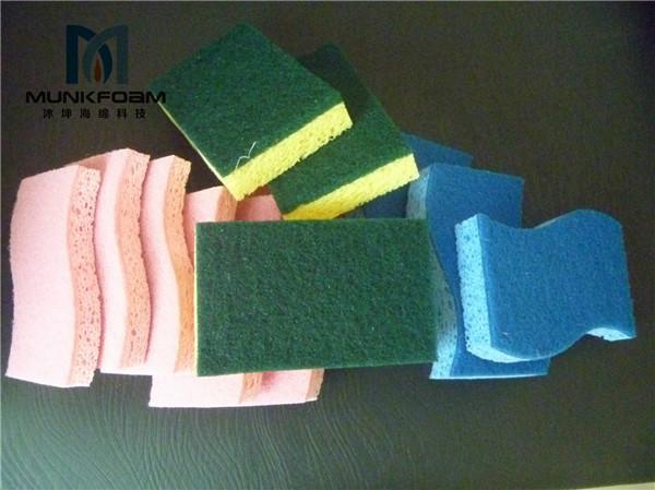 cellulose sponge with scourer pad