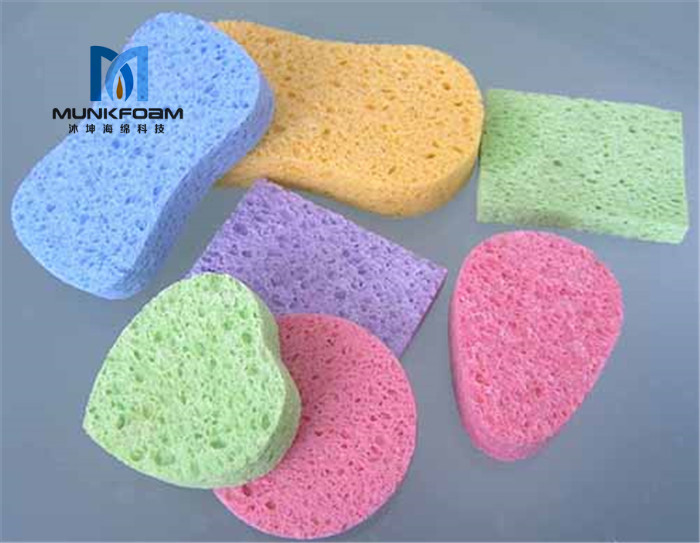 Natural Cellulose Sponge Facial Cleaning Sponge Low Price Round Cellulose Sponges