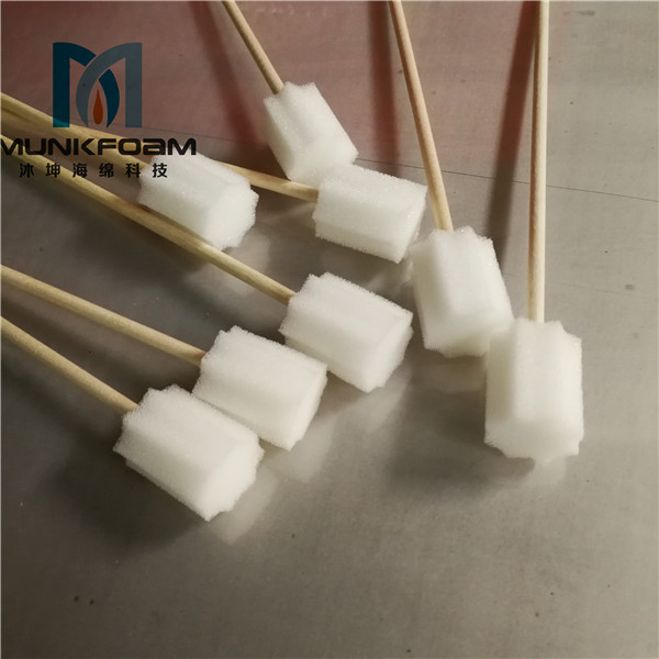 wooden stick sponge swab