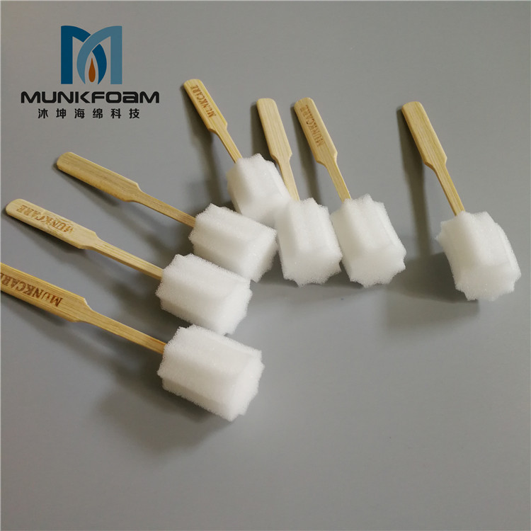 bamboo stick sponge swab